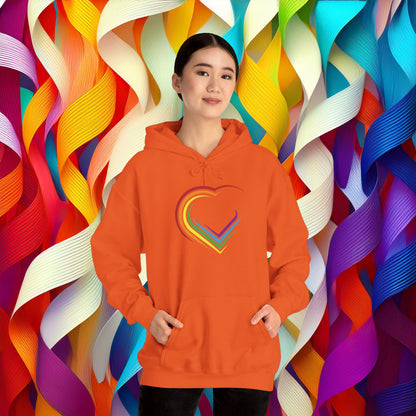 Rainbow Heart Unisex Hoodie