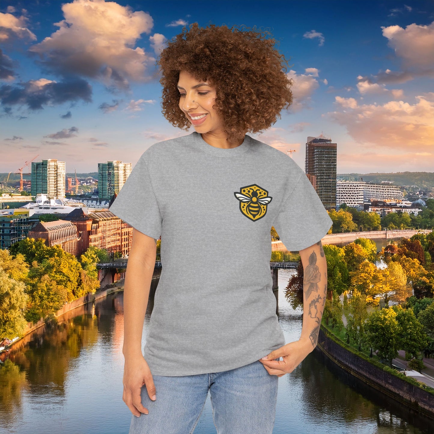 Dortmund Honeycomb Graffiti Tee