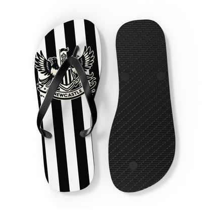 Newcastle United B&W Crest Flip Flops