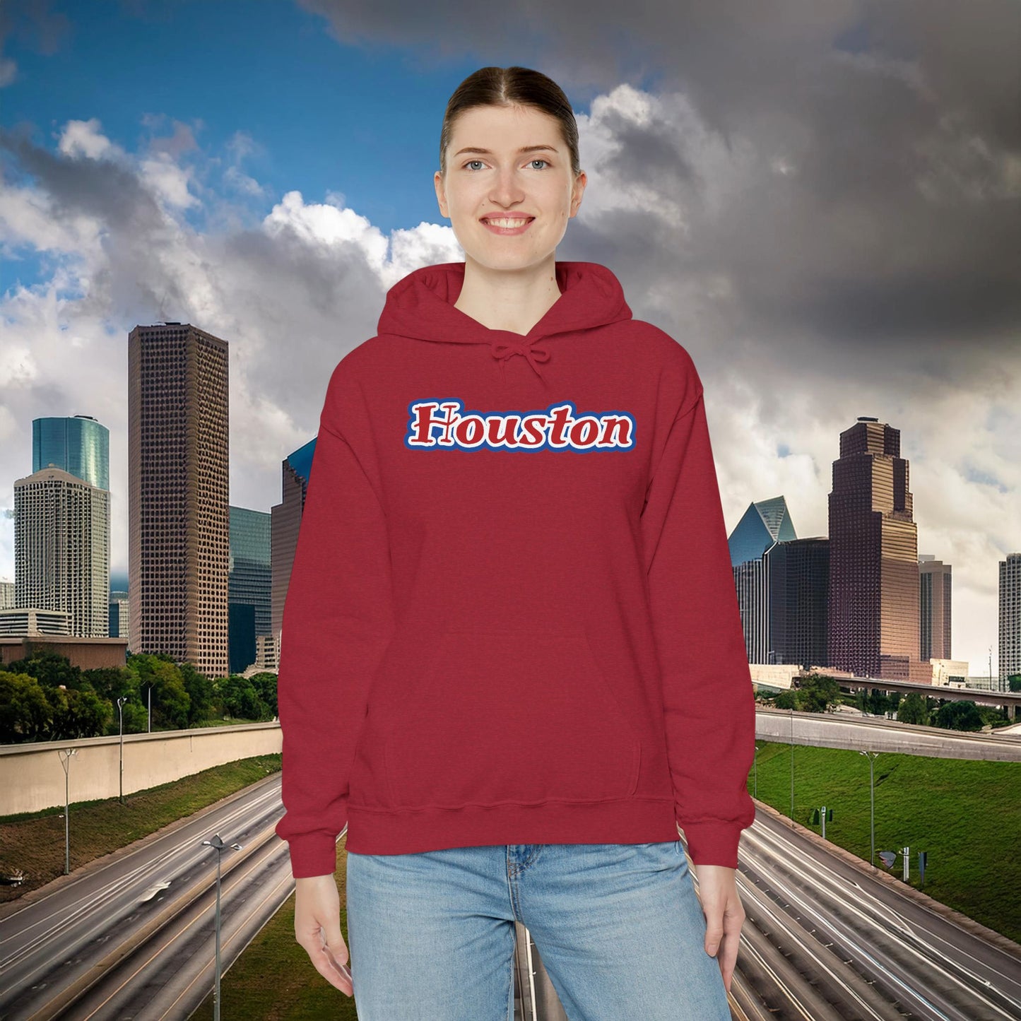 Houston Skull Hoodie