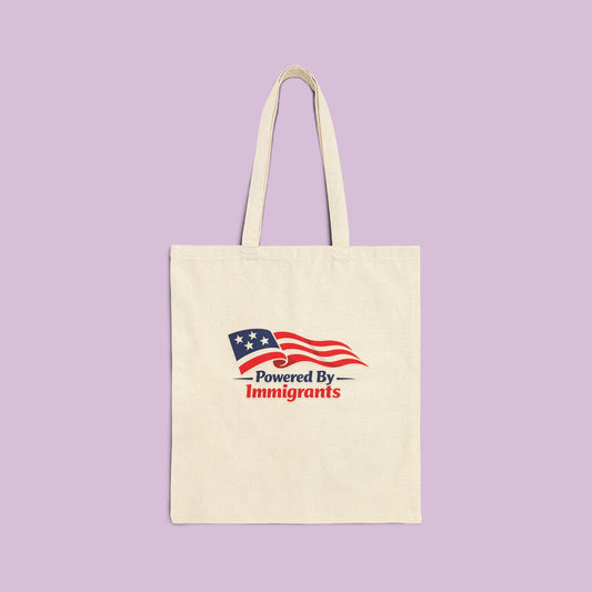 Powered By Immigrants Canvas Tote Bag