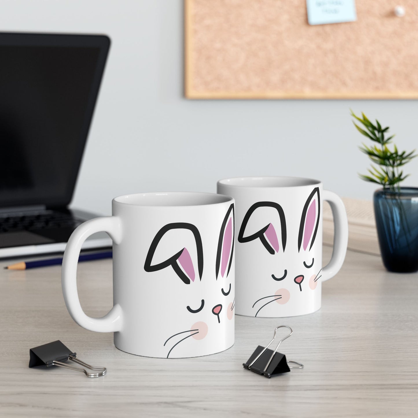 Bunny Face Ceramic Mug (11oz/15oz)
