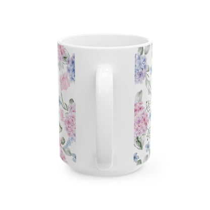 Floral Watercolor Ceramic Mug (11oz/15oz)