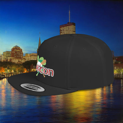 Boston Shamrock Baseball Flat Bill Snapback