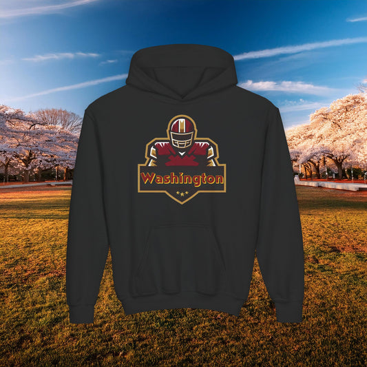 Washington Football Player Logo Youth Hoodie