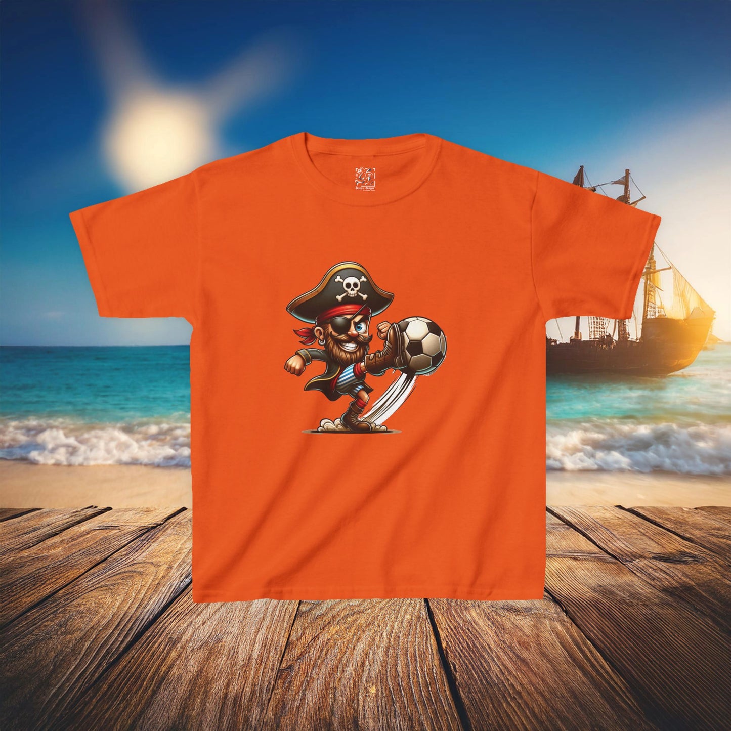 St Pauli Pirate Soccer Kids Tee