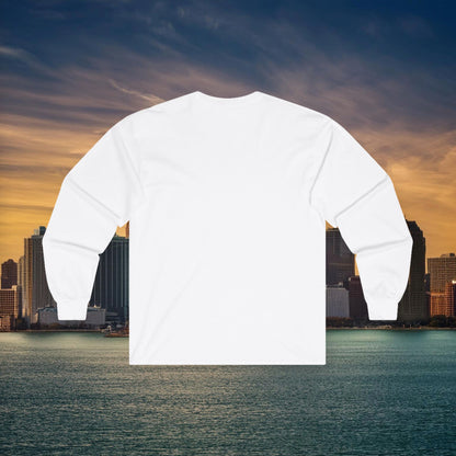 Detroit Football Skyline Long Sleeve Tee