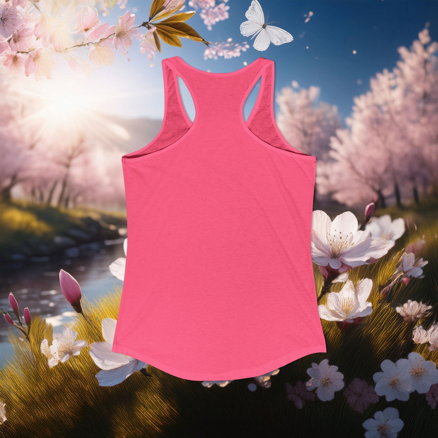 The T Elders Butterfly Graphic Racerback Tank Top