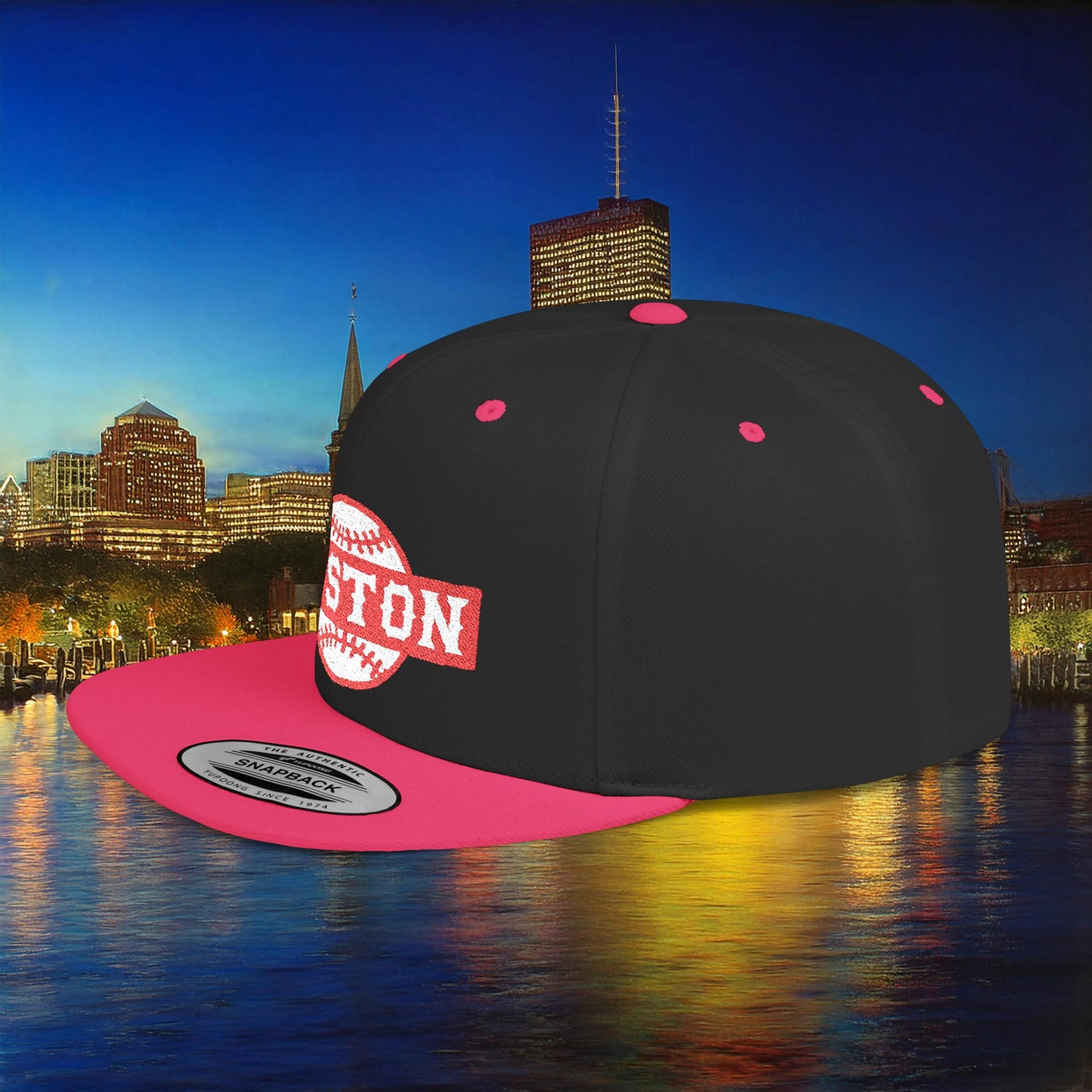 Boston Baseball Flat Bill Snapback