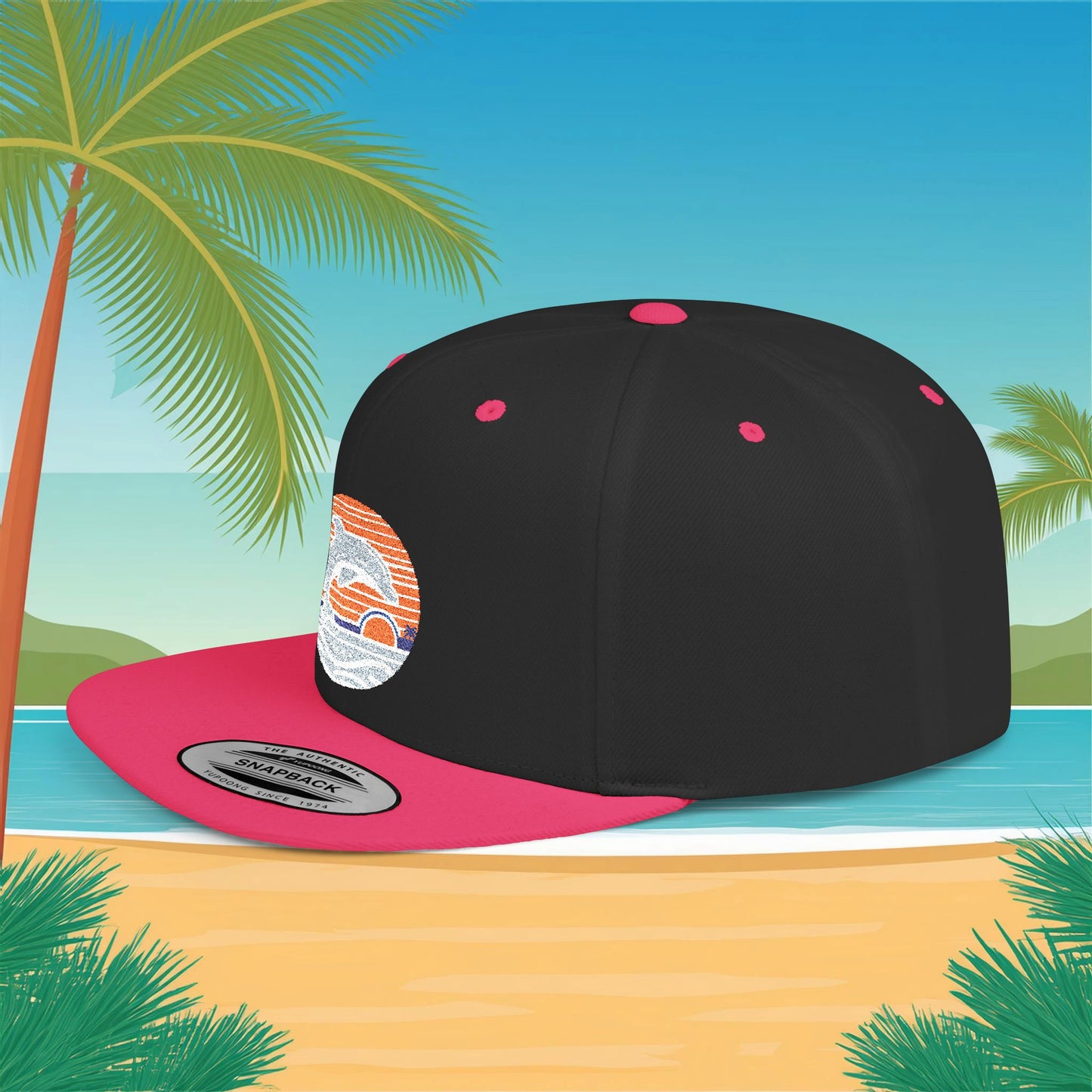 Miami Logo Flat Bill Snapback
