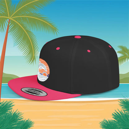 Miami Logo Flat Bill Snapback