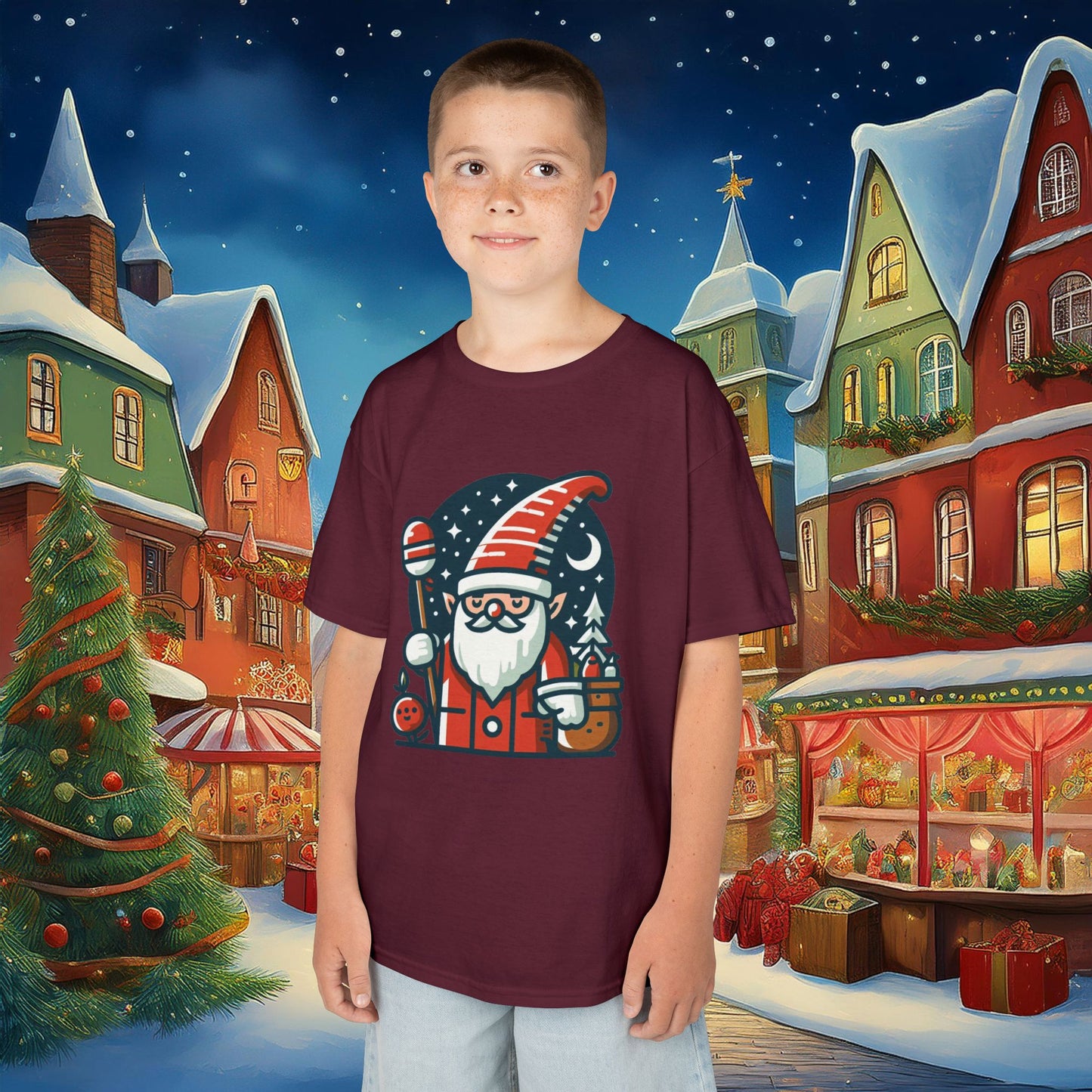 Santa Gnome Kids Tee