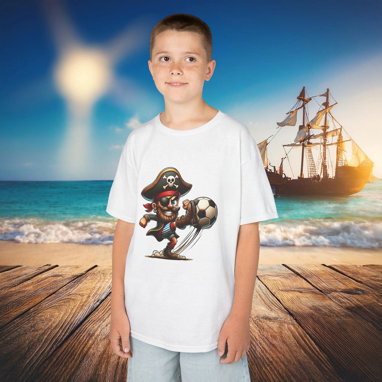St Pauli Pirate Soccer Kids Tee