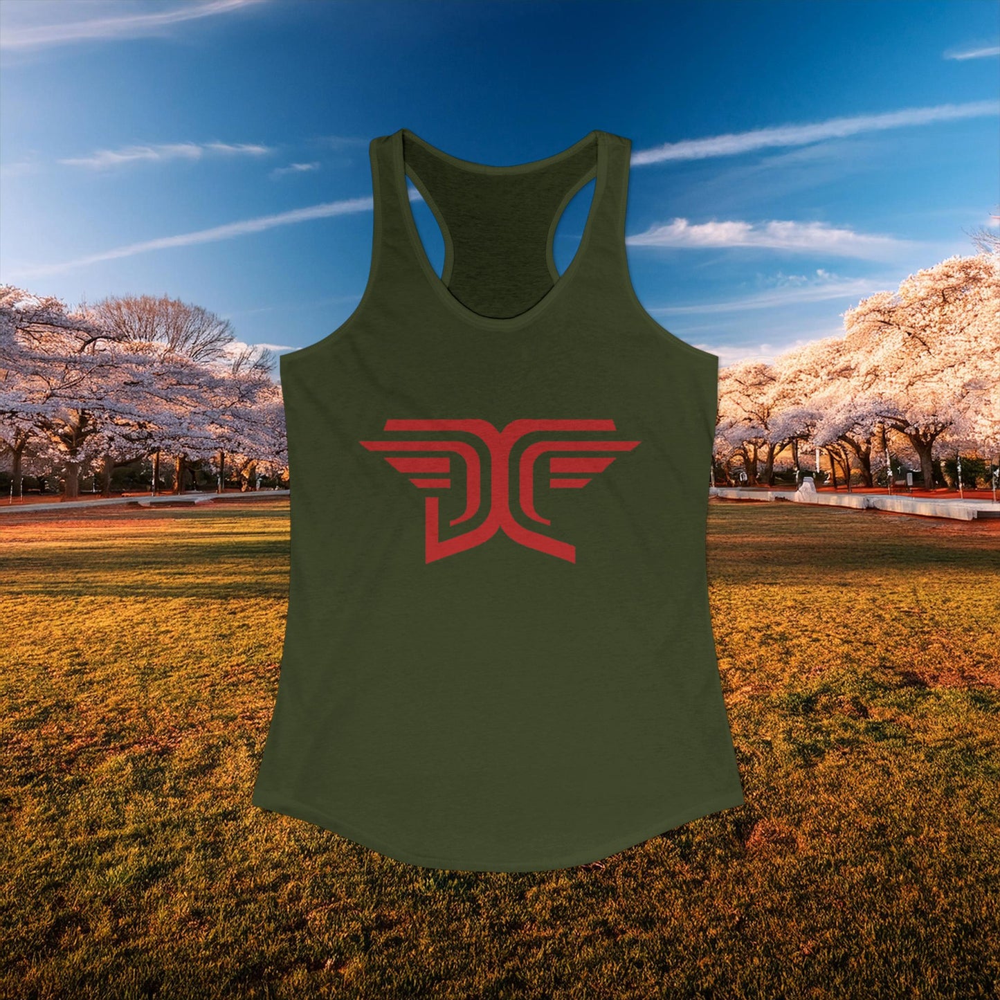 Winged DC Women's Racerback Tank