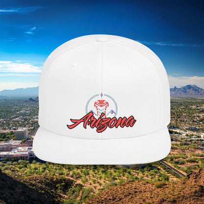 Arizona Baseball Logo Flat Bill Snapback