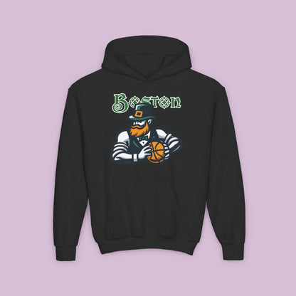 Boston Basketball Design Youth Hoodie