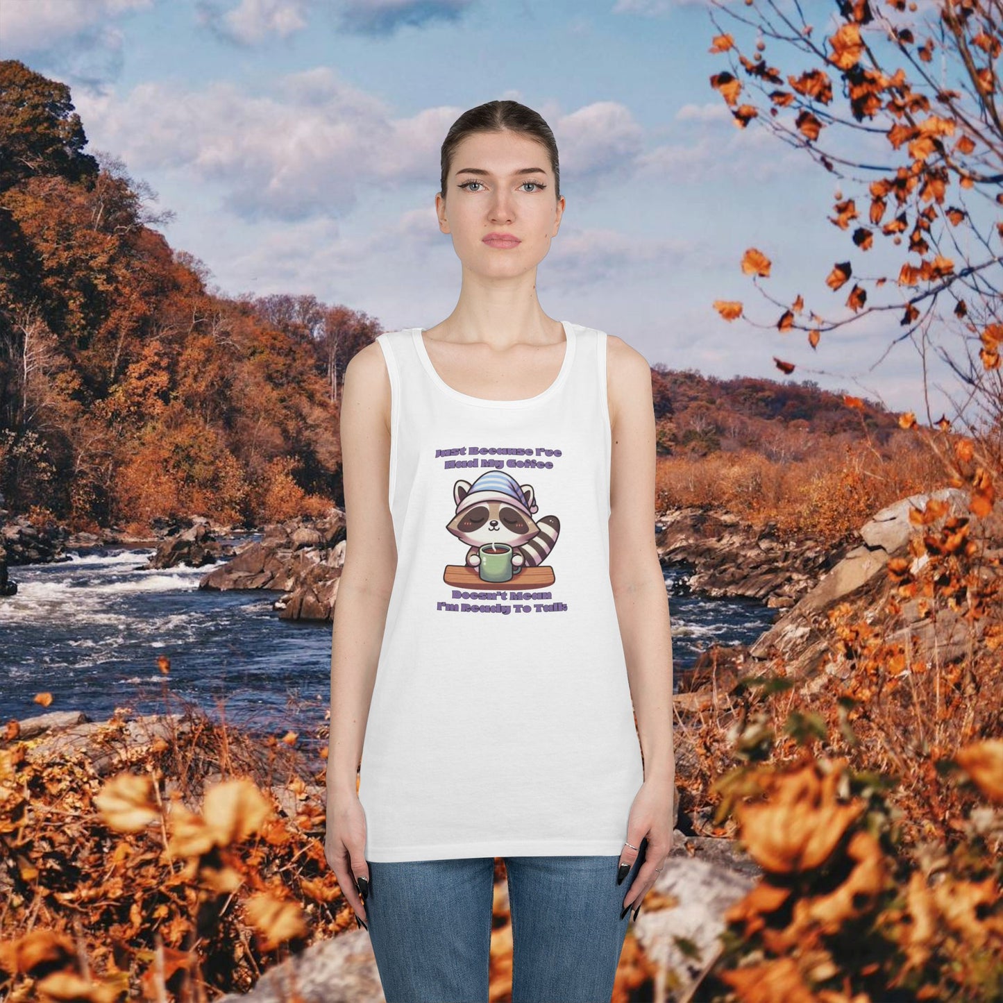Raccoon Coffee Tank Top