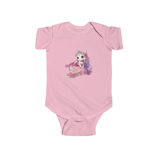 Pink Dragon Princess Infant Bodysuit
