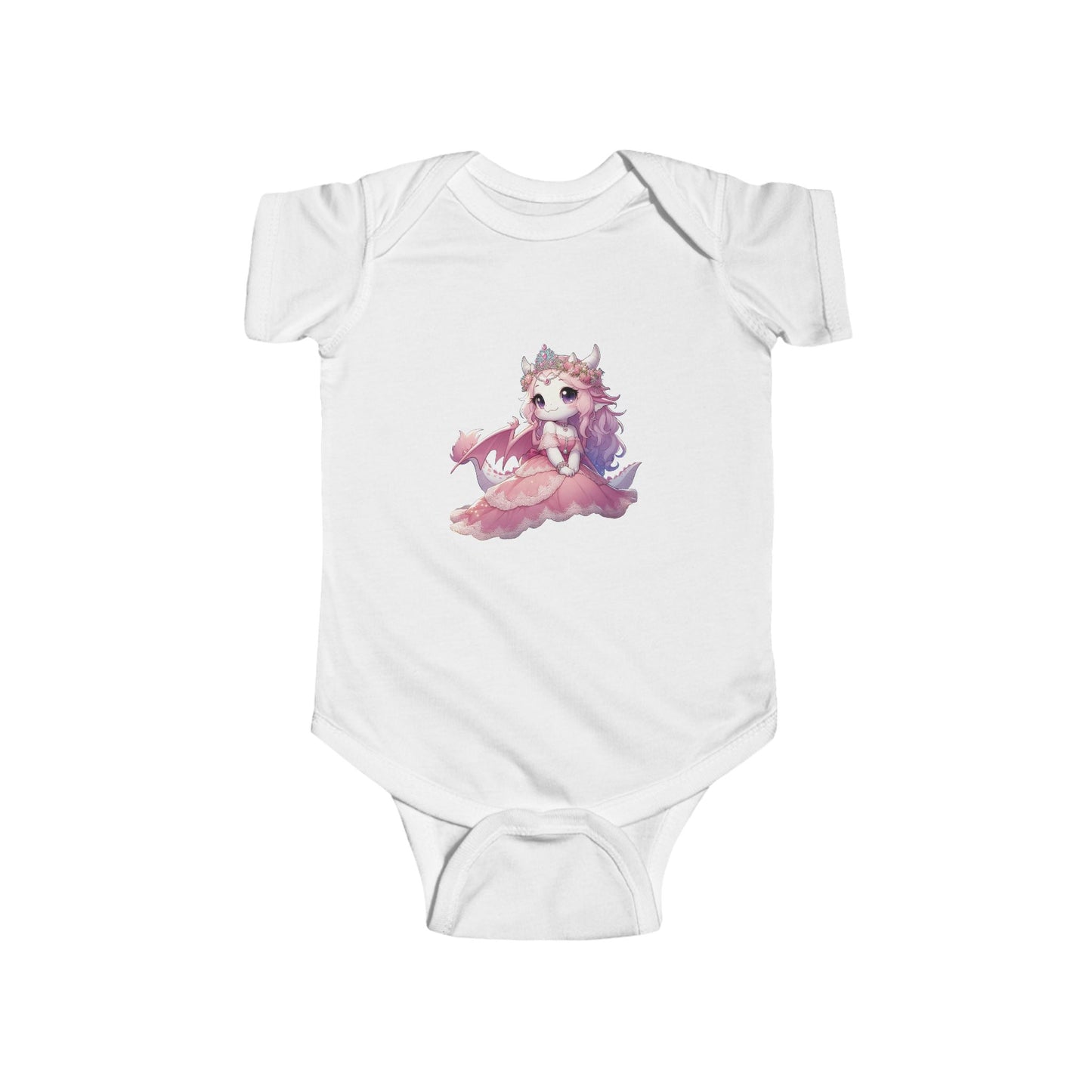 Pink Dragon Princess Infant Bodysuit