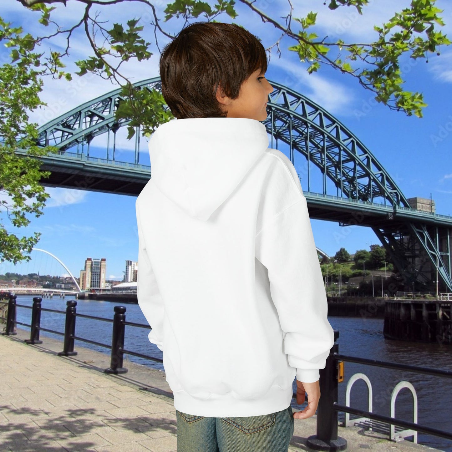 Newcastle United Howay The Lasses B&W (Twin Mags) Youth Hoodie