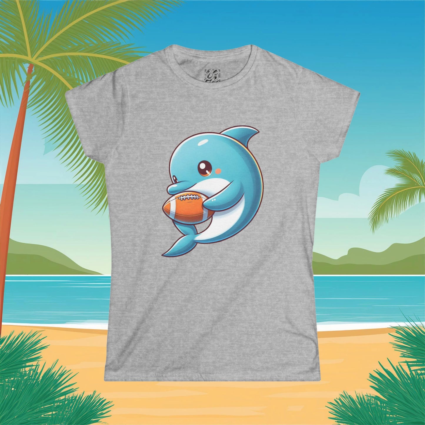 Miami Little Dolphin Women's Softstyle Tee