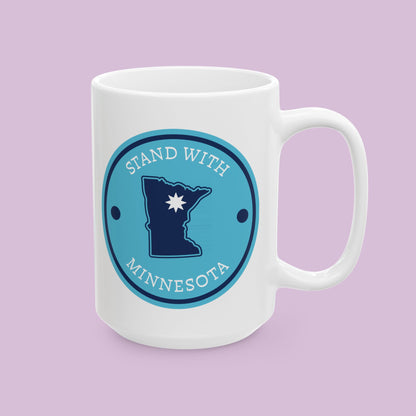 Stand With Minnesota Logo Ceramic Mug (11oz/15oz)