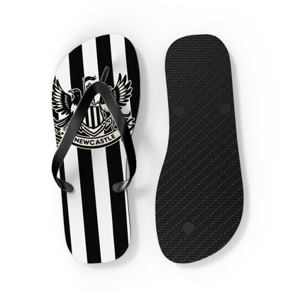 Newcastle United B&W Crest Flip Flops