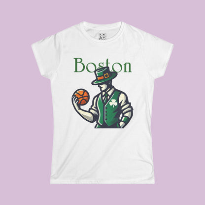 Boston Basketball Women's Softstyle Tee