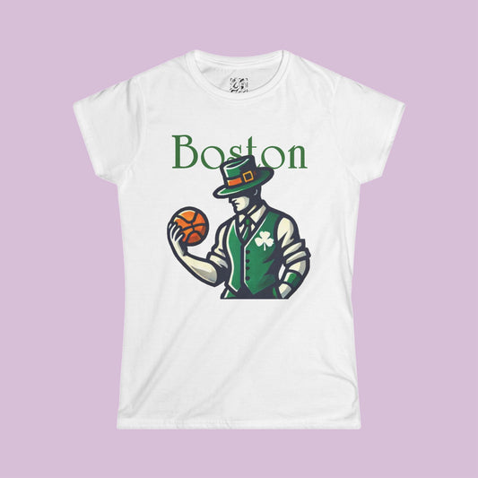 Boston Basketball Women's Softstyle Tee