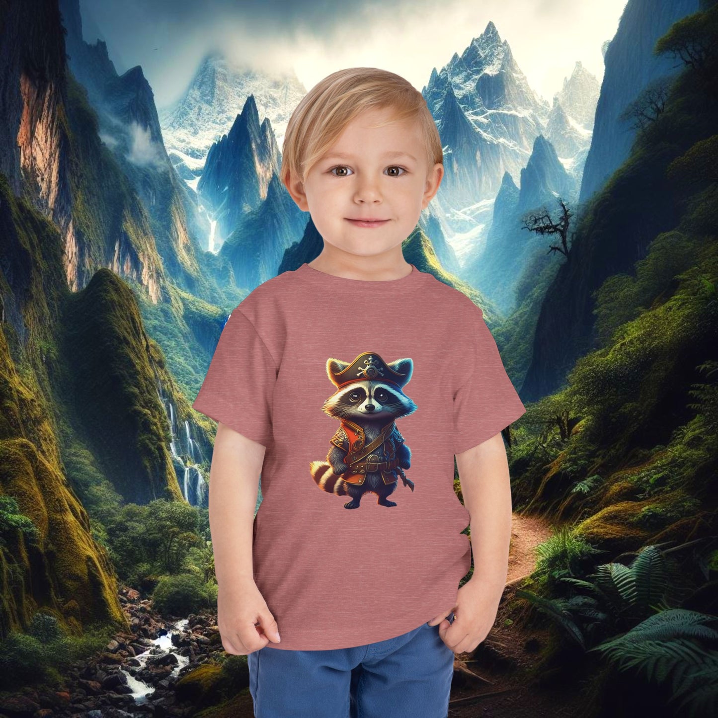 Raccoon Pirate Toddler Tee
