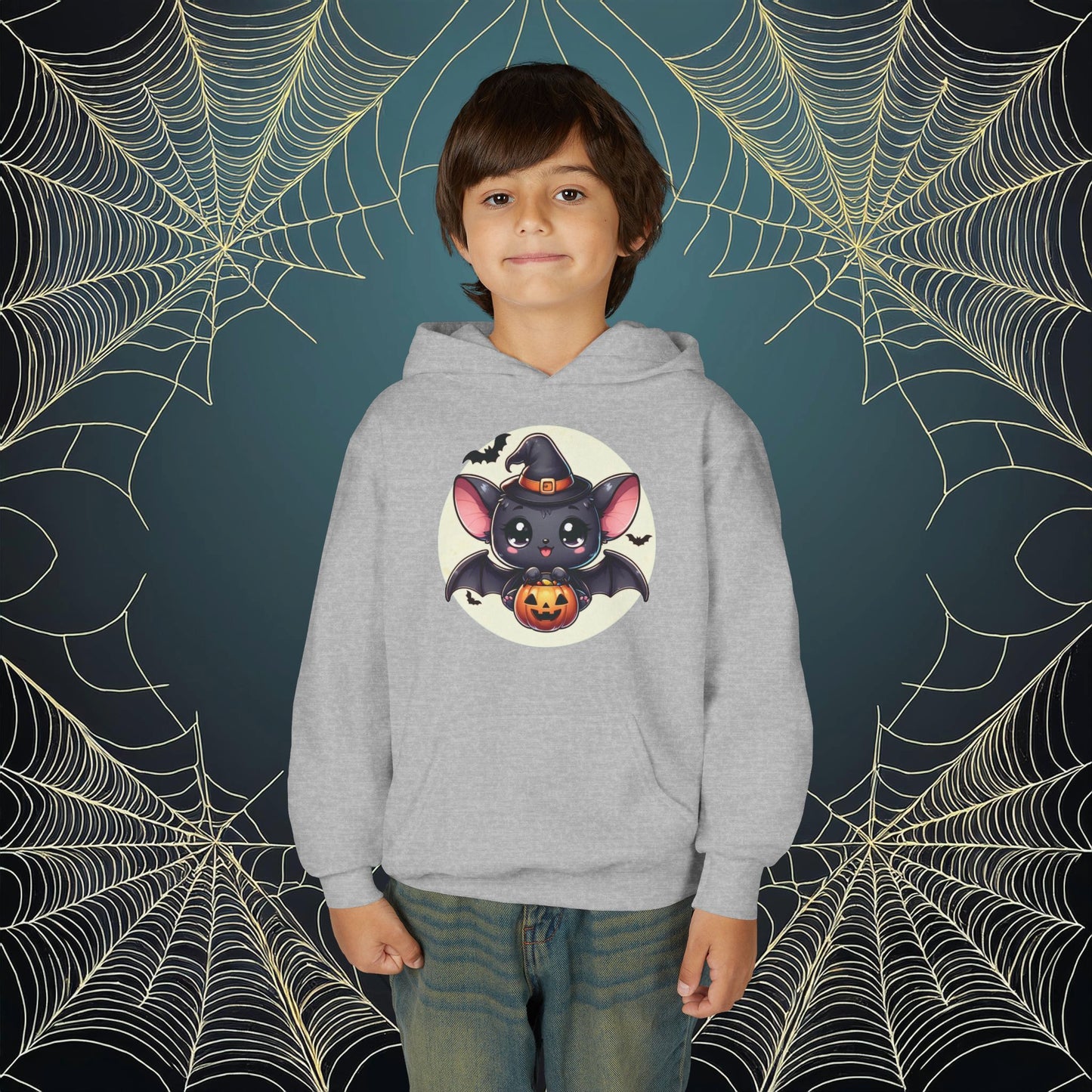 Trick or Treat Bat Youth Hoodie