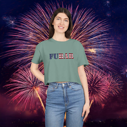 USA FUBAR Women's Crop Tee