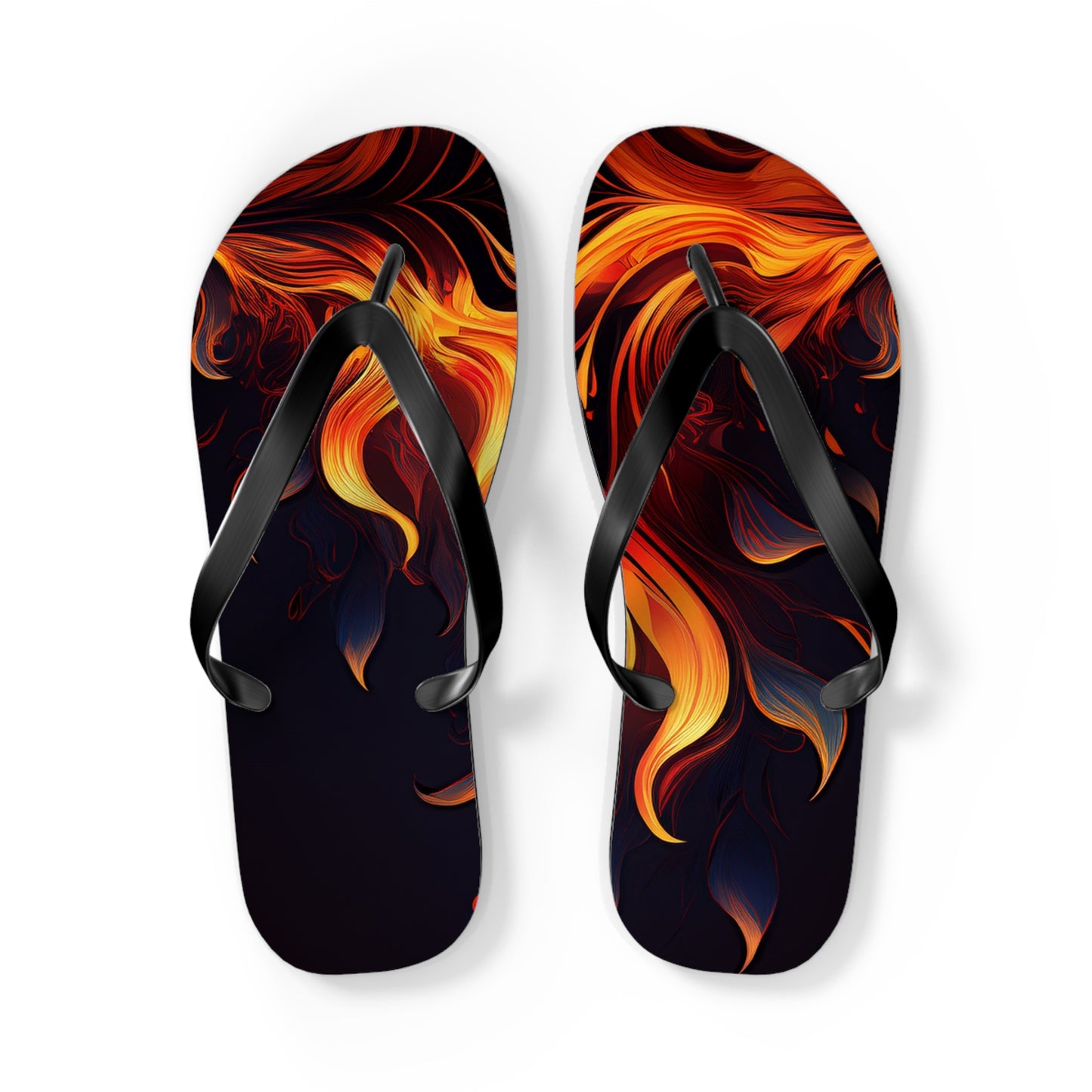 Flames Flip Flops