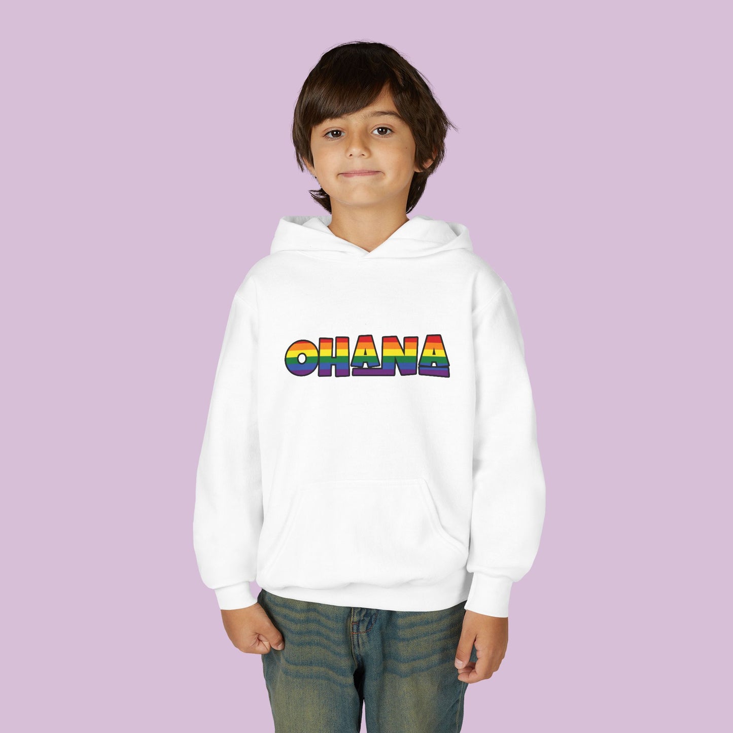 Rainbow Ohana Youth Hoodie