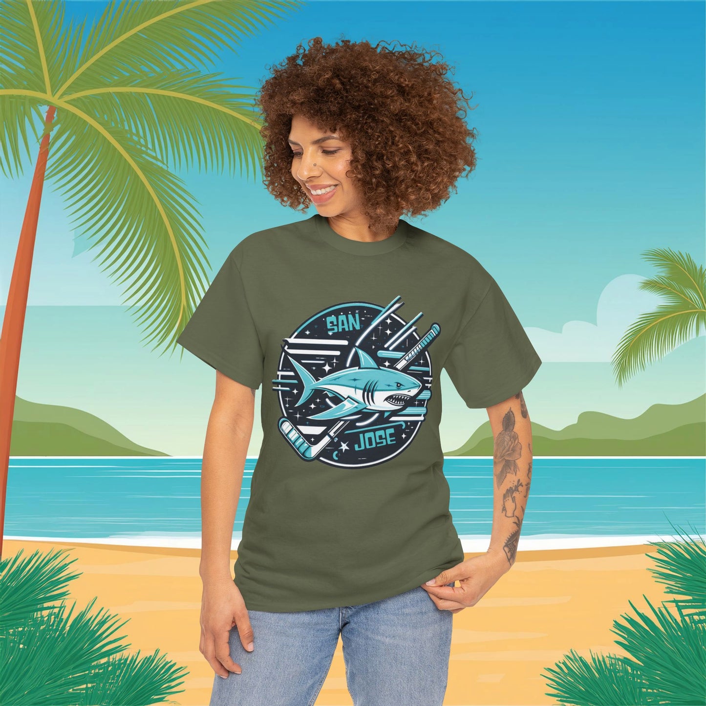 San Jose Hockey Logo Tee