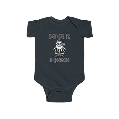 Newcastle United Santa Is A Geordie Infant Bodysuit