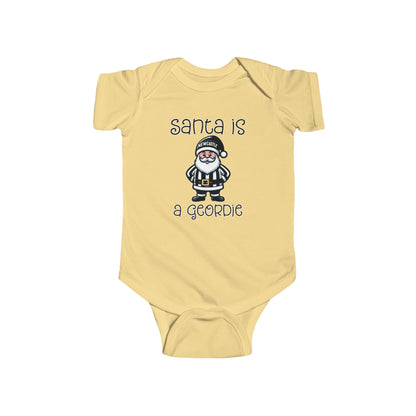 Newcastle United Santa Is A Geordie Infant Bodysuit