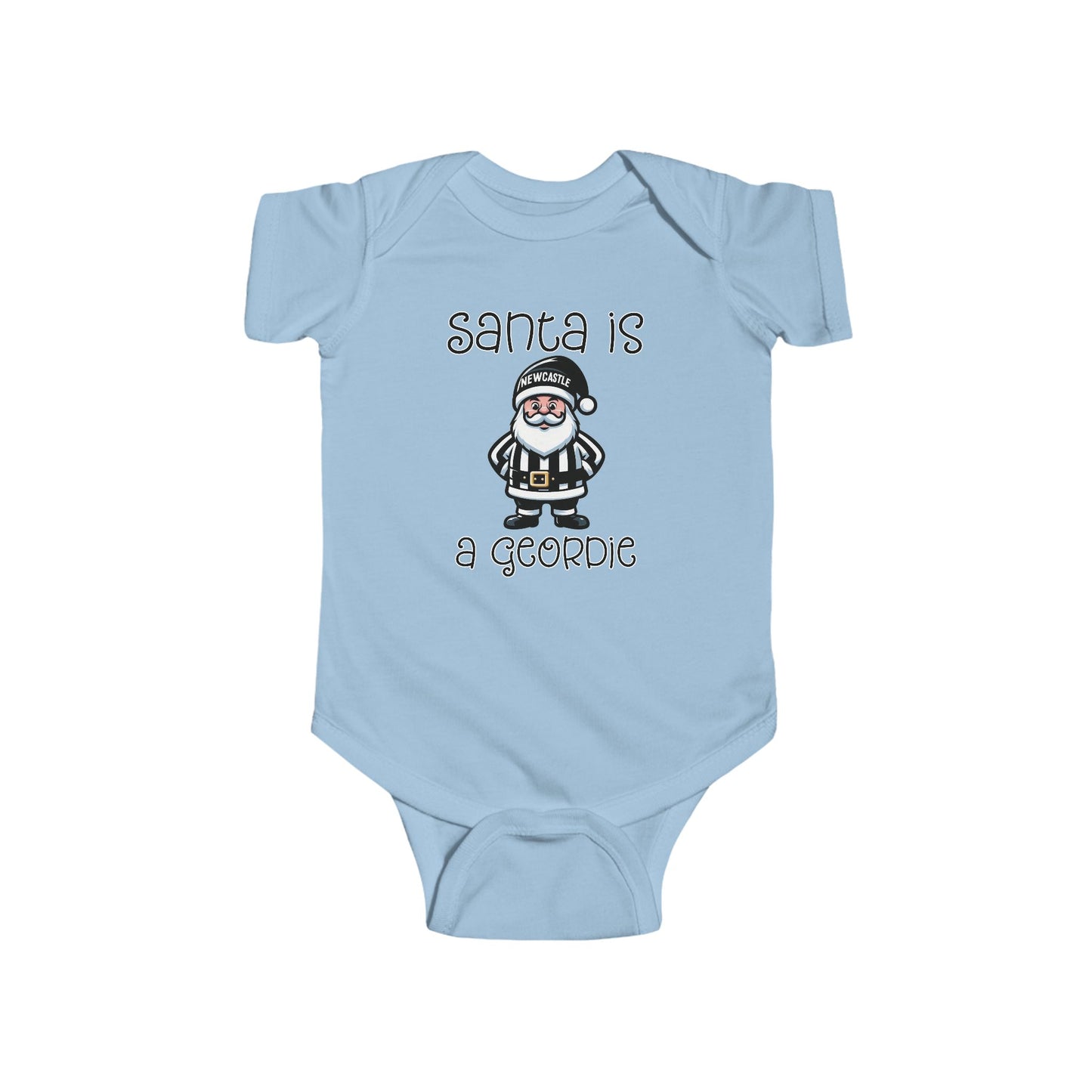 Newcastle United Santa Is A Geordie Infant Bodysuit