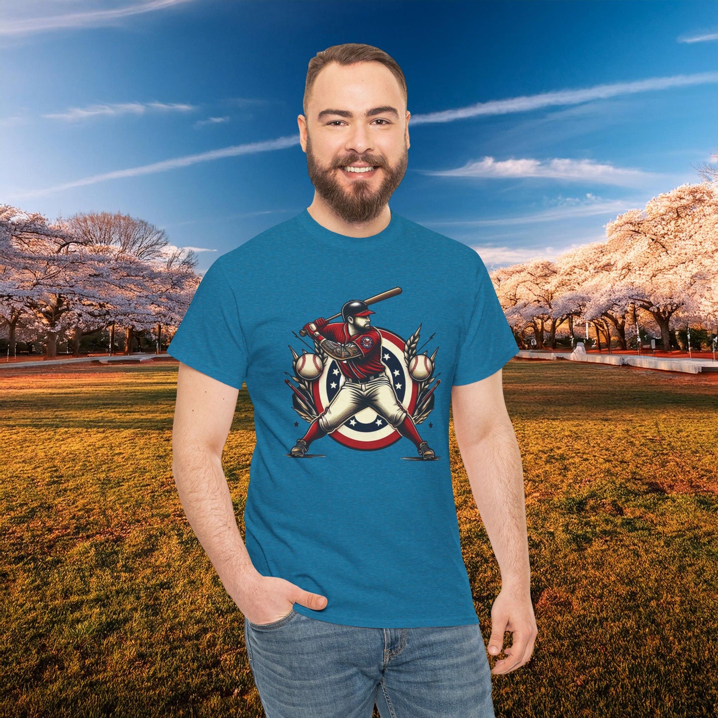Washington Baseball At Bat Tee