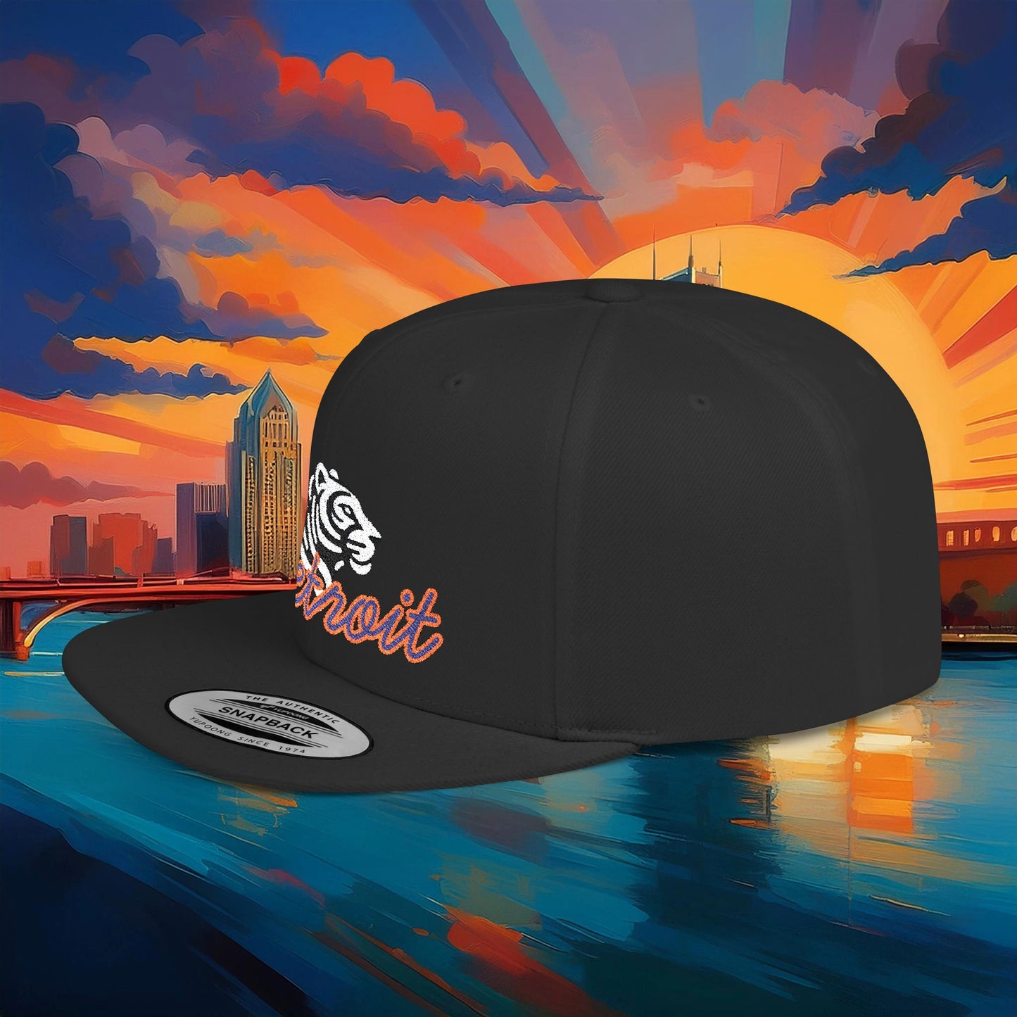 Detroit Baseball Flat Bill Snapback