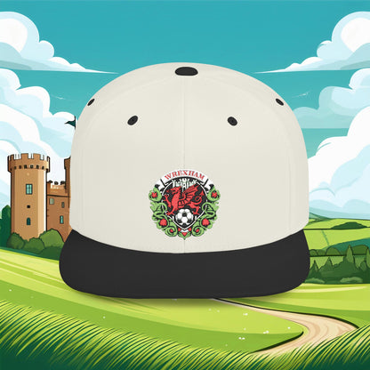 Wrexham Crest Flat Bill Snapback