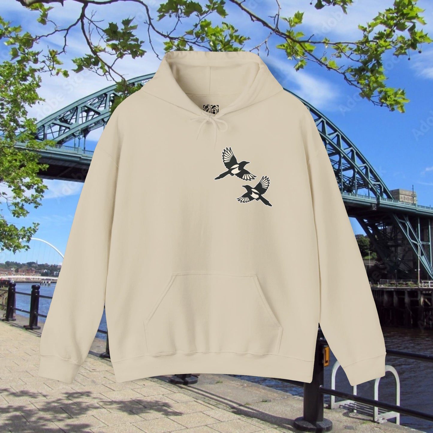 Newcastle United Howay The Lasses B&W (Twin Mags) Hoodie