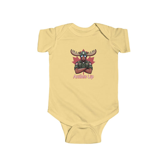 Canadian Moose "Antlers Up" Infant Bodysuit