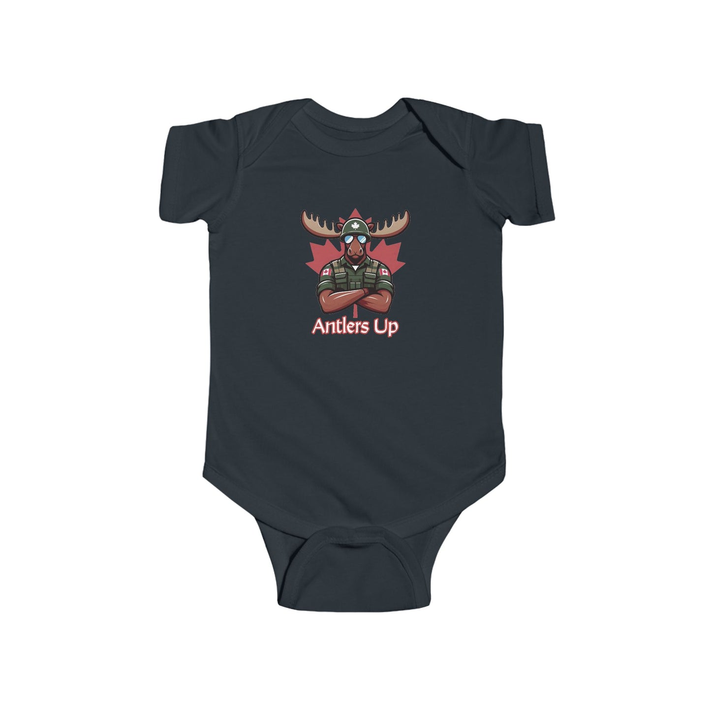 Canadian Moose "Antlers Up" Infant Bodysuit