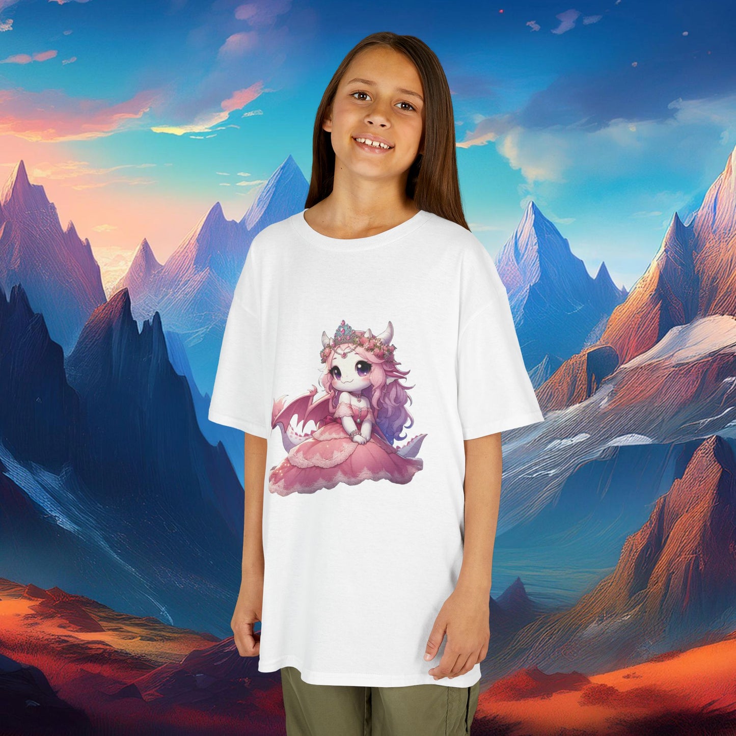Pink Dragon Princess Kids Tee