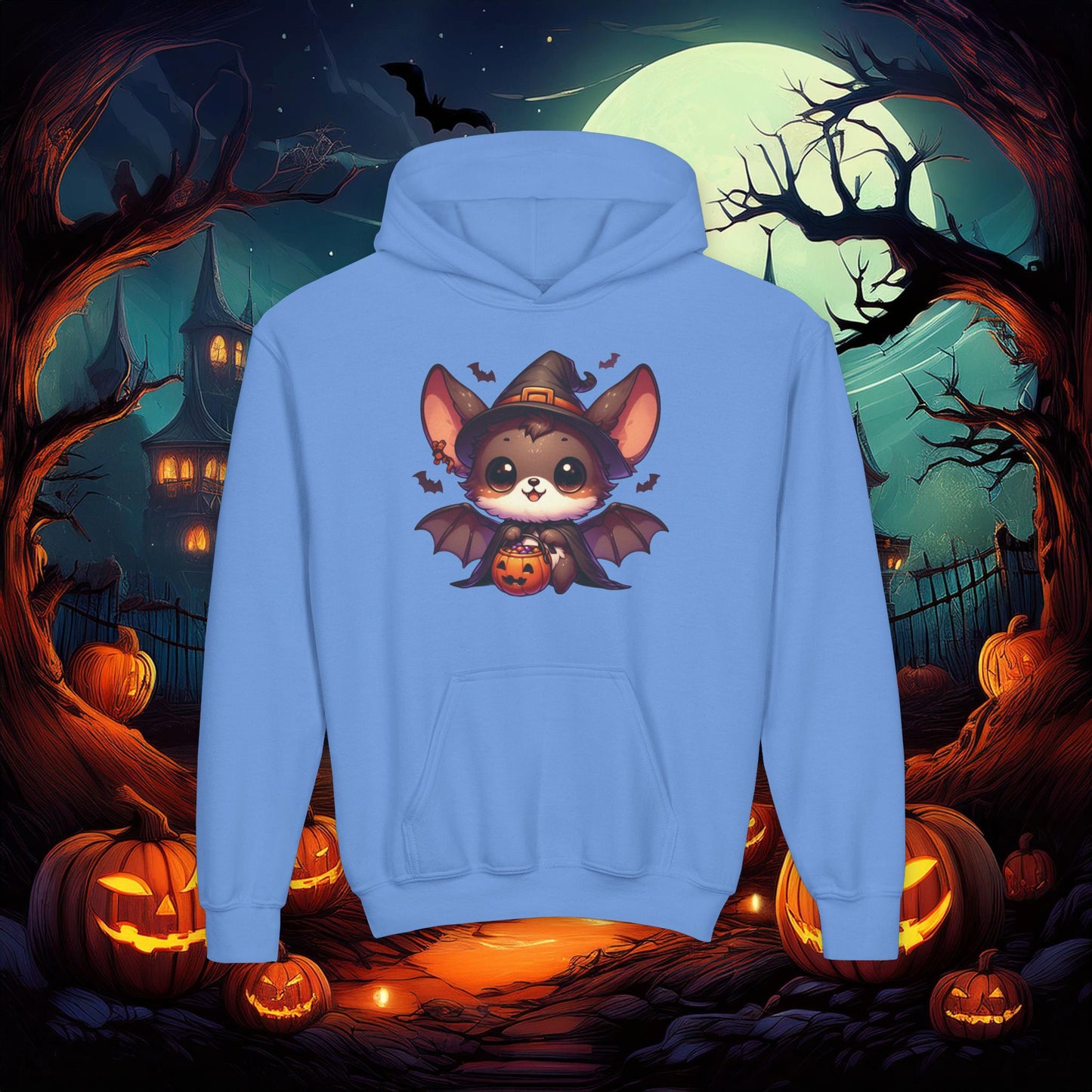 Cute Bat Youth Hoodie