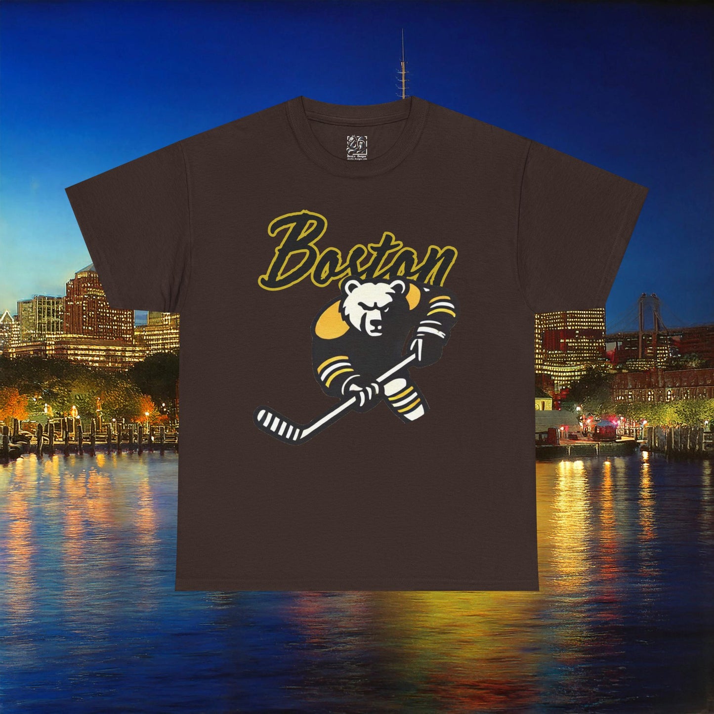 Boston Hockey Bear Tee