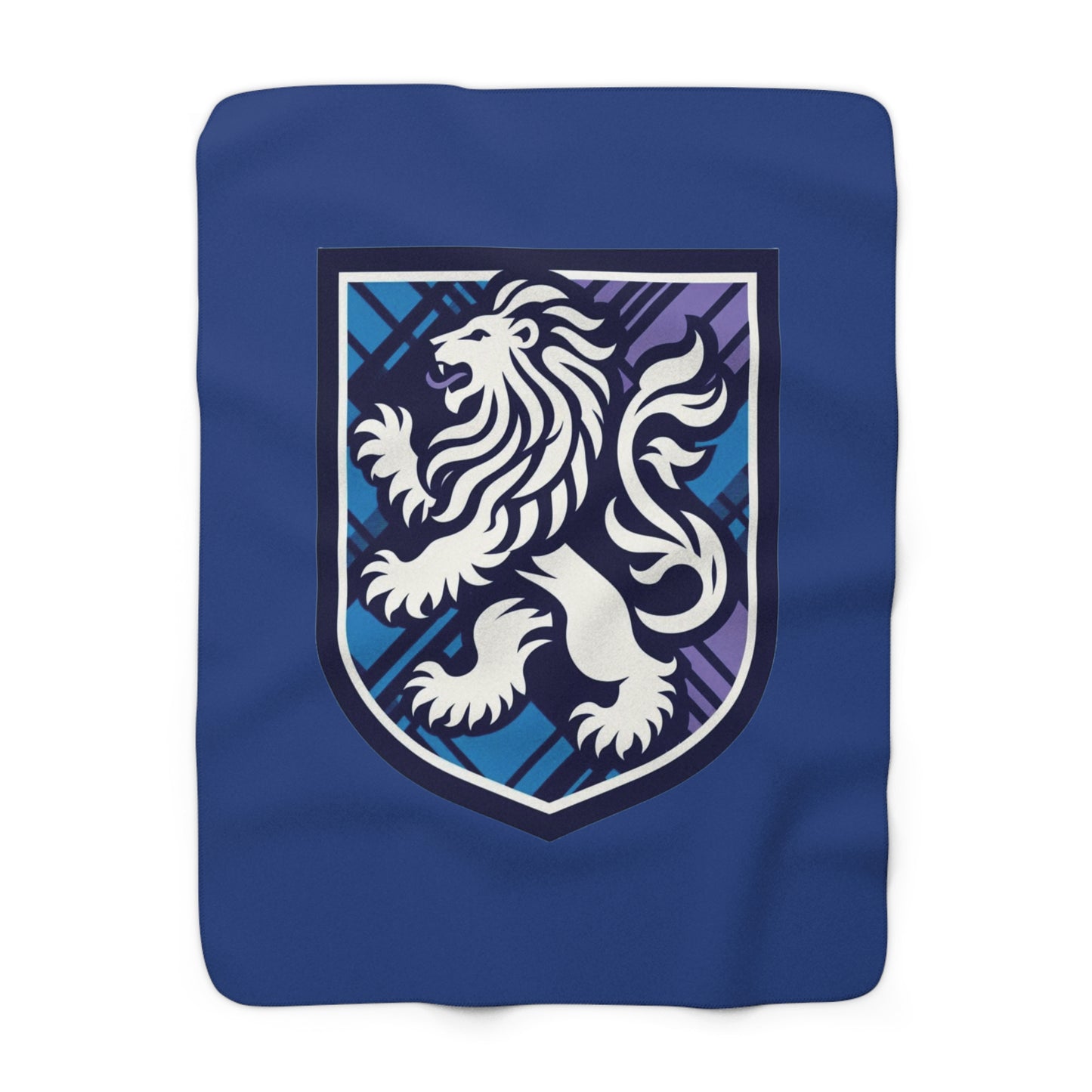 Rampant Lion Crest Sherpa Fleece Blanket