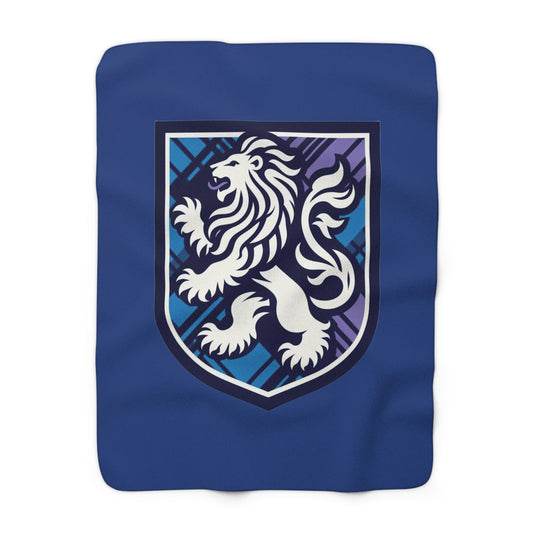 Rampant Lion Crest Sherpa Fleece Blanket