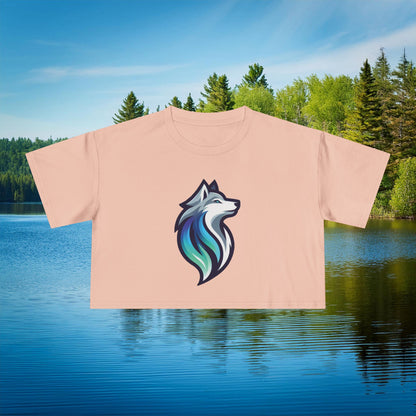 Timber Wolf Women's Crop Tee